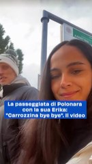 La passeggiata di Polonara con la sua Erika: "Carrozzina bye bye". Il video