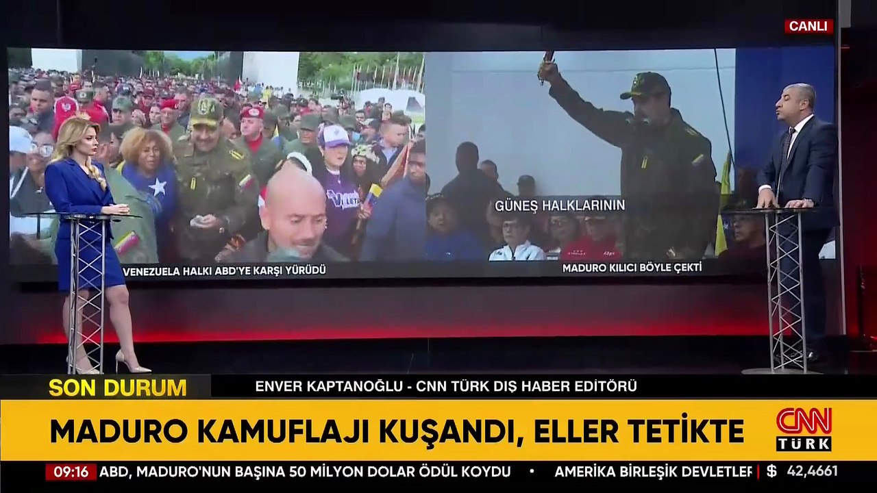 CNN TÜRK Dış Haber Editörü perde arkasını anlattı: Maduro'nun kılıcı savaş ilanı mı?