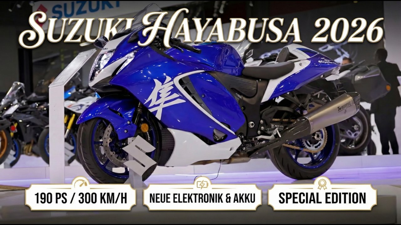 2026 Suzuki Hayabusa mit Launch Control-Update & Lithium-Ionen-Akku