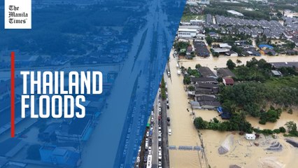Thailand floods kill 13, leaving people stranded and roads submerged