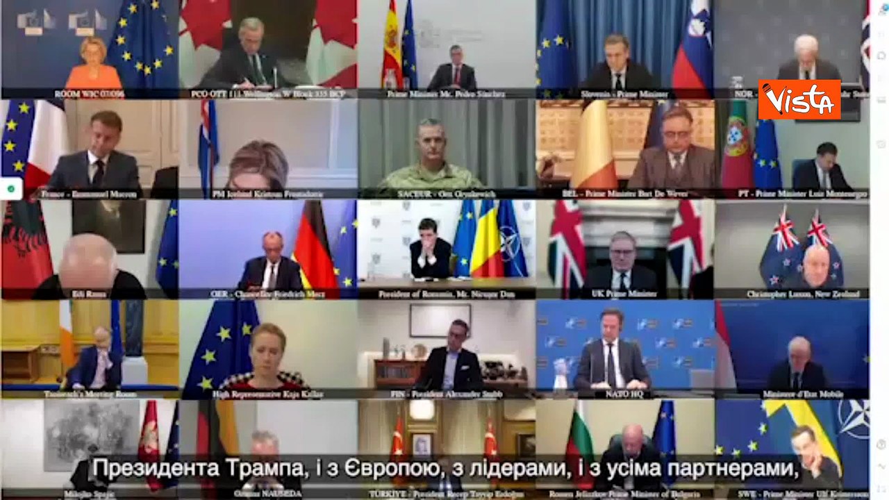 Piano pace Ucraina, la riunione dei "Volenterosi" con Zelensky, Meloni e Marc Rubio (Usa)