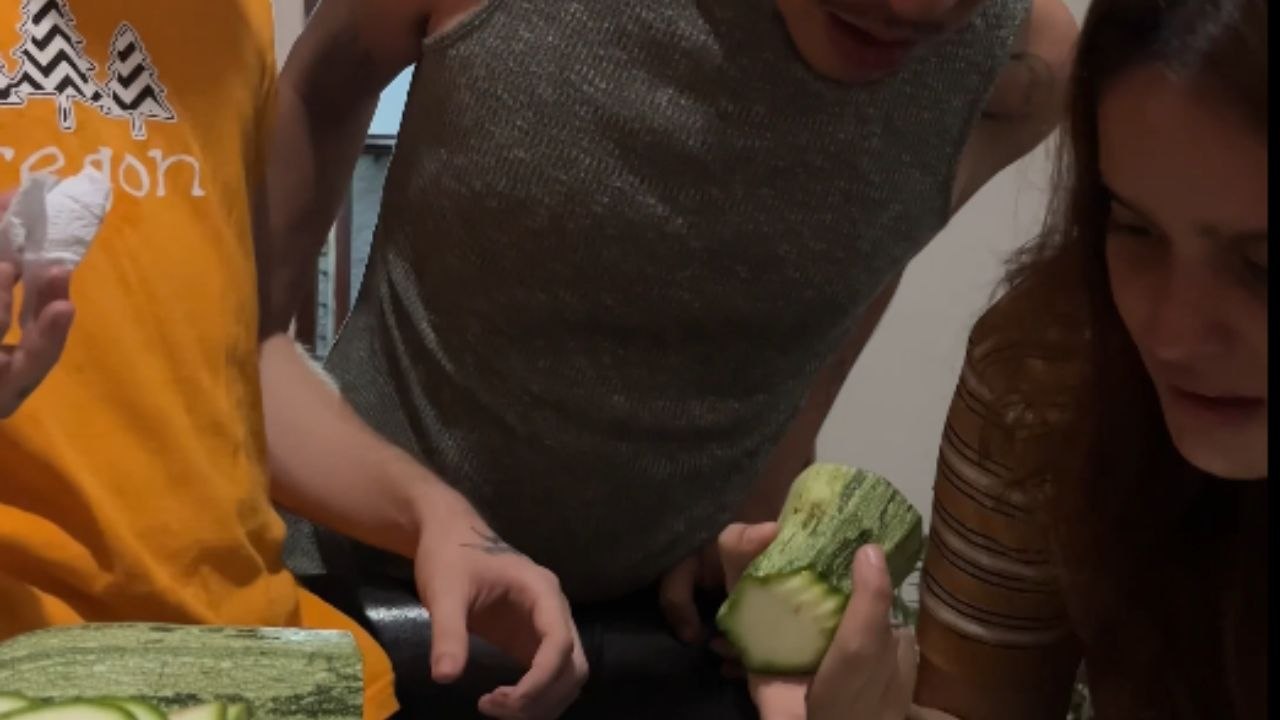 Trio making ratatouille experiences setback after finding out the hard way that using a mandolin is not easy