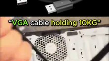 “VGA CABLE HOLDING 10 KG 💀” #pcgaming #benchmark #rtx5050 #gtx1080ti