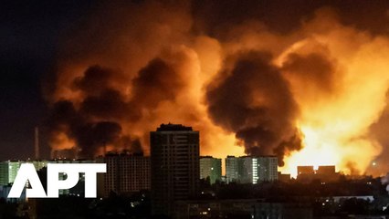 Explosions Light Up Kyiv Skyline as Russia Launches Overnight Drone Barrage | APT