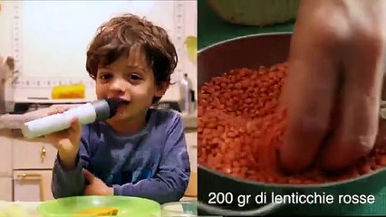 Polpettone vegetariano di lenticchie e zucca in salsa al curry