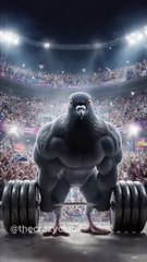 "Strong Pigeon Gym Challenge | Muscular Bird Weightlifting | Funny Animal Short Video