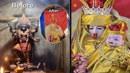 Kali Mata Murti Controversy: काली माता को मदर मैरी जैसी पोशाक क्यों पहनाई ? पुजारी ने खोला राज