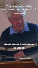 Why Jews call it Judea and Samaria, not the West Bank