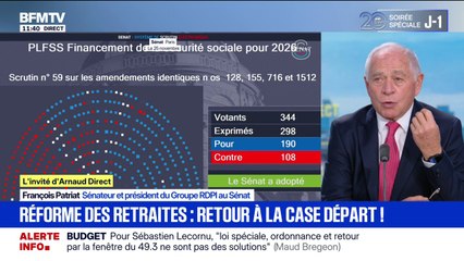François Patriat, sénateur Renaissance: "À titre personnel, je pense que suspendre la réforme des retraites est un mauvais message envoyé aux Français et à nos voisins"