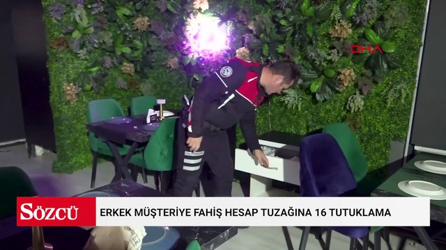 Antalya'da erkek müşteriye fahiş hesap tuzağına 16 tutuklama