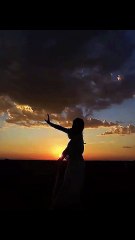 Pretty Women Dancing in the Sunset