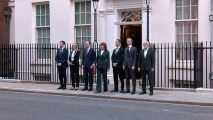 Reeves holds up red box ahead of Budget Day speech