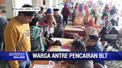 Penampakan Antrean Warga Malang Cairkan BLT Kesra