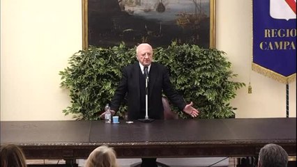 De Luca saluta i dipendenti della Regione: ho cercato di rispettare tutti