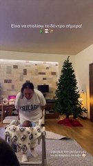 Η Ευρυδίκη Βαλαβάνη στόλισε για τα Χριστούγεννα