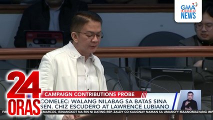 Comelec - Walang nilabag sa batas sina Sen. Chiz Escudero at Lawrence Lubiano | 24 Oras