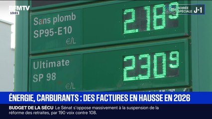 Énergie, carburants... Une hausse sur les factures prévue pour 2026