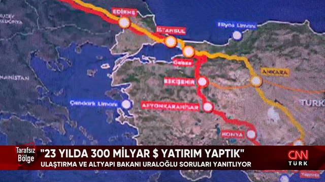 Ulaştırma ve Altyapı Bakanı Abdulkadir Uraloğlu, Türkiye'nin altyapı projelerini ve uluslararası ulaşım koridorlarını Tarafsız Bölge'de anlattı