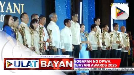 Ilang LGU pinarangalan sa SubayBAYANI Awards 2025 | ulat ni Cleizl Pardilla
