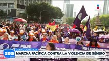 Marcha del 25N en CDMX se realizó de forma pacífica y con saldo blanco