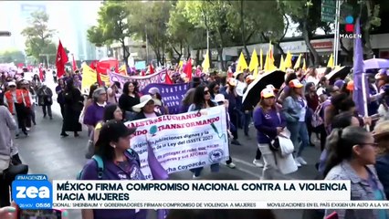 Claudia Sheinbaum firma Compromiso Nacional Contra la Violencia Hacia las Mujeres