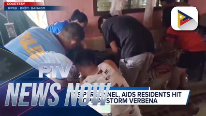 PNP deploys personnel, aids residents hit by Tropical Strom #VerbenaPH