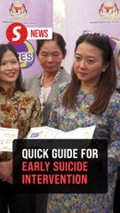 Quick guide for early suicide intervention to be launched end of the year