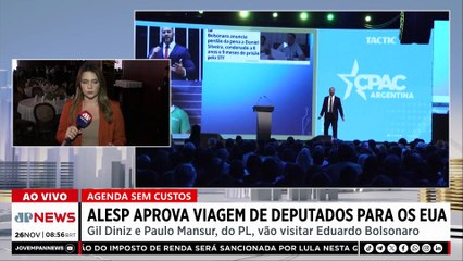 Alesp aprova viagem de deputados para visitar Eduardo Bolsonaro nos EUA
