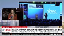 Alesp aprova viagem de deputados para visitar Eduardo Bolsonaro nos EUA
