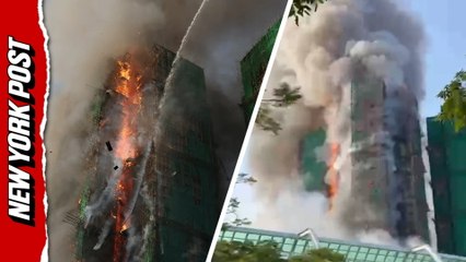 Deadly Blaze Rips Through Residential Towers in Hong Kong, People Feared Trapped