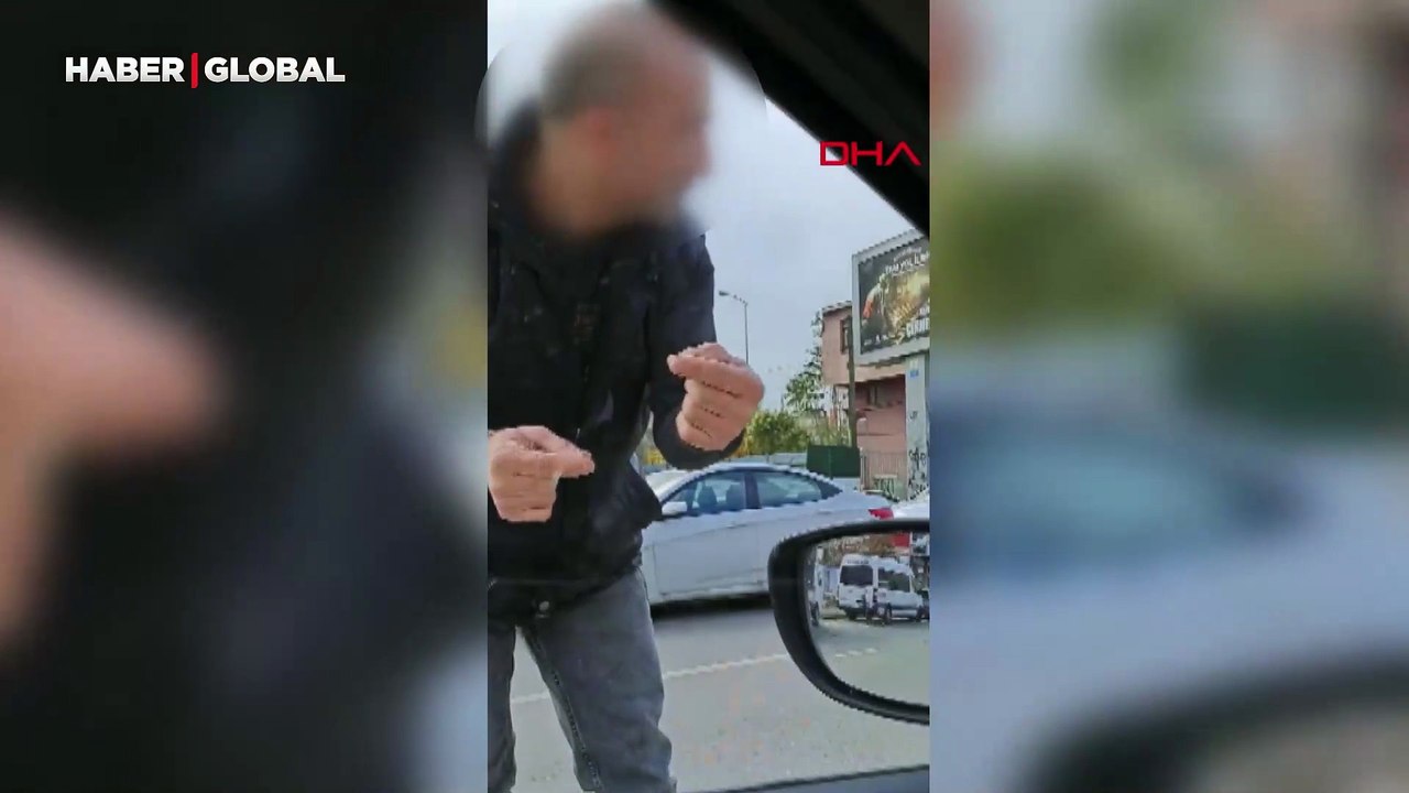 Ümraniye'de yol verme tartışması! O anlar kamerada