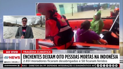 Enchentes na Indonésia deixam ao menos 10 mortos