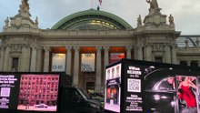 Camion publicitaire devant le Grand Palais