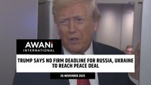 Trump says no firm deadline for Russia, Ukraine to reach peace deal