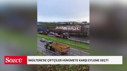 İngiltere'de çiftçiler hükümete karşı eyleme geçti