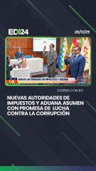 Nuevas autoridades de Impuestos y Aduana asumen con promesa de lucha contra la corrupción
