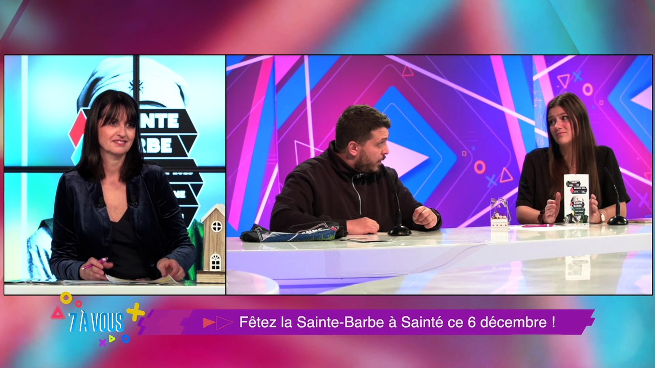 Retrouvez "7 à vous" avec Catherine Garnier et ses chroniqueurs pour les bons plans "sorties" ligériens et des sujets qui parlent de vous ! cette semaine on vous dit tout sur la fête de la Sainte-Barbe de Saint-Etienne