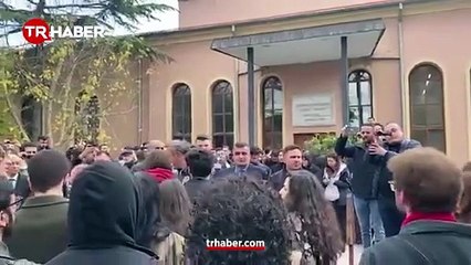 İstanbul Üniversitesi'nde olaylar! LGBT karşıtı konferans sapkın grupları rahatsız etti: Saldırı gerçekleştirdiler, 'Şeriata geçit yok' sloganları attılar!