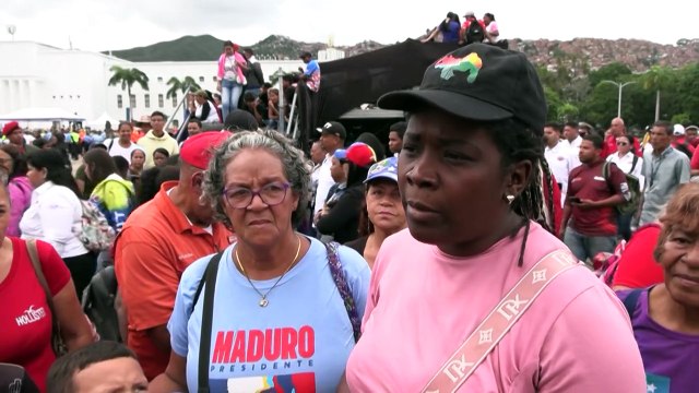 Es una acción agresiva : chavismo marcha en medio de despliegue militar de EEUU