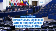 A UE deve parar de discutir e avançar com o empréstimo de indemnização à Ucrânia, diz Dombrovskis à Euronews
