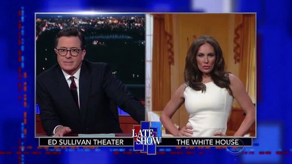 Laura Benanti Plays Melania Trump, Discusses Life in White House on 'Late Show' | THR News