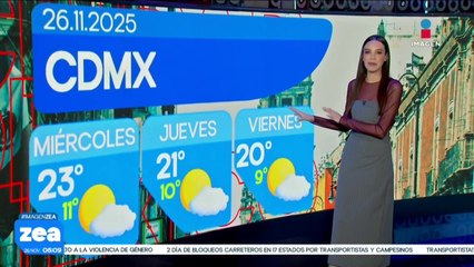 Pronóstico del tiempo 26 de noviembre de 2025 | Noticias con Francisco Zea
