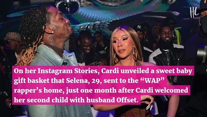 Selena Gomez Sends Cardi B A Baby Gift Basket Filled To The Brim For Her Son, 1 Month