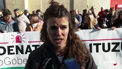 Protesta de ELA por los accidentes laborales en Navarra