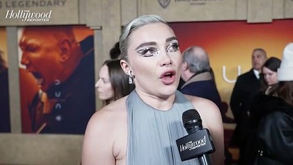 Florence Pugh Talks Working With Timothée Chalamet Again & Filming Marvel's 'Thunderbolts' | THR Video