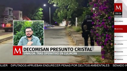 Operativo en Culiacán deja decomiso de paquetes con presunto cristal
