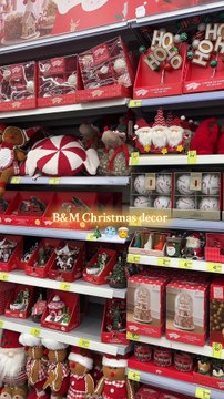 Les décorations de Noël chez B&M #christmas #noel #christmasdecor #decorationsnoel