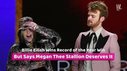 Billie Eilish Wins Record Of The Year Win But Says Megan Thee Stallion Deserves It