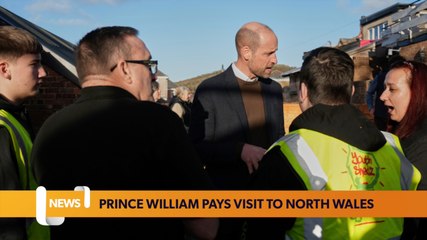 Prince William visits Colwyn Bay youths