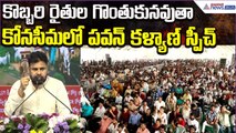 Pawan Kalyan Powerful Speech: కొబ్బరి రైతుల గొంతుకునవుతా | Palle Panduga 2.0 | Asianet News Telugu